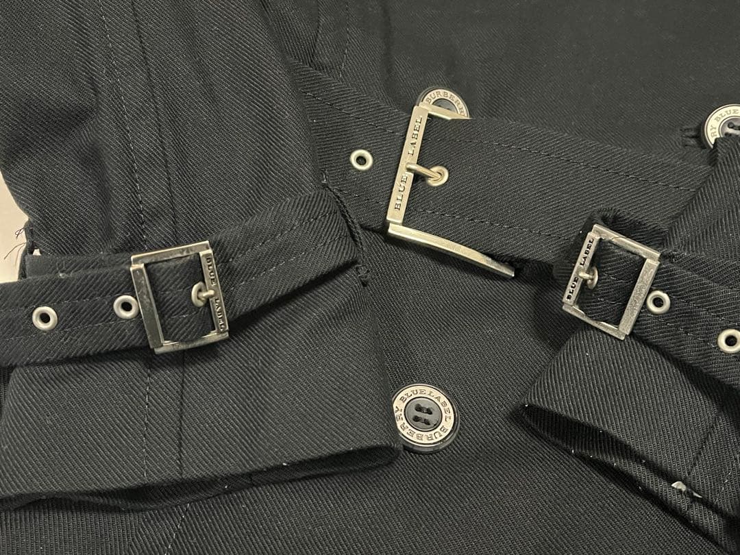 BURBERRY BLUE LABEL トレンチコート ブラック サイズ38