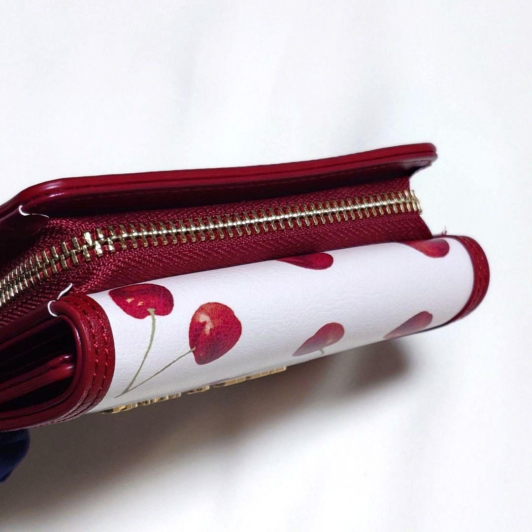 激レア Maison de FLEUR チェリー柄 三つ折り 財布 ウォレット