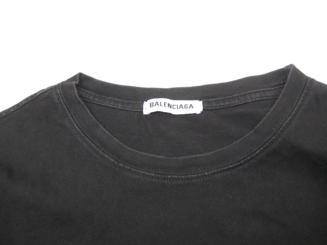 BALENCIAGA バレンシアガ　ロゴ Tシャツ 　黒　S