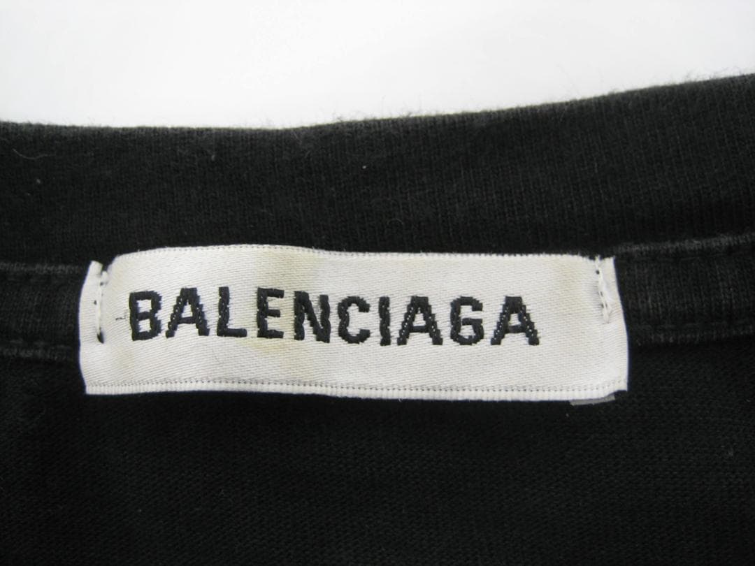 BALENCIAGA バレンシアガ　ロゴ Tシャツ 　黒　S