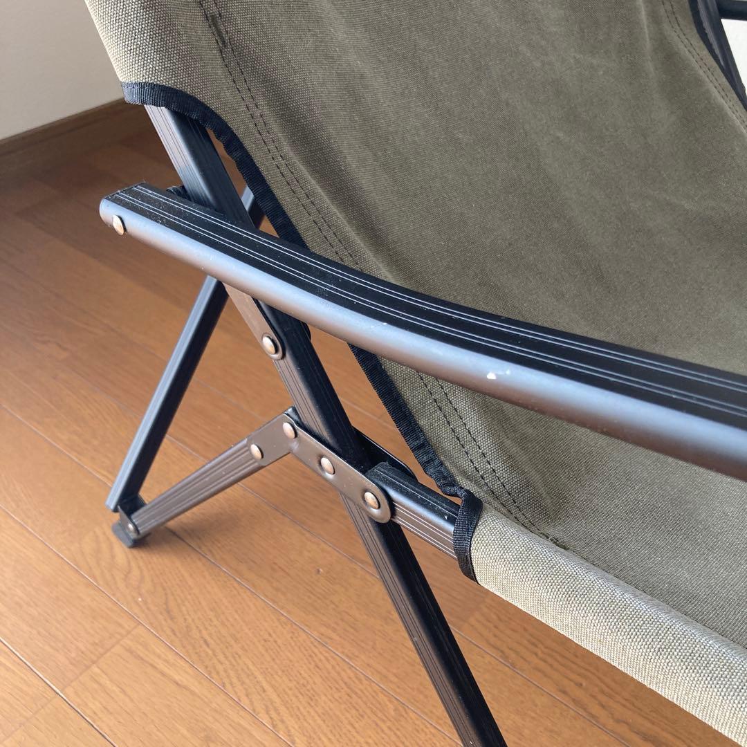 【キャンピングムーン】焚き火ローチェア ブラウン F-1003C-H