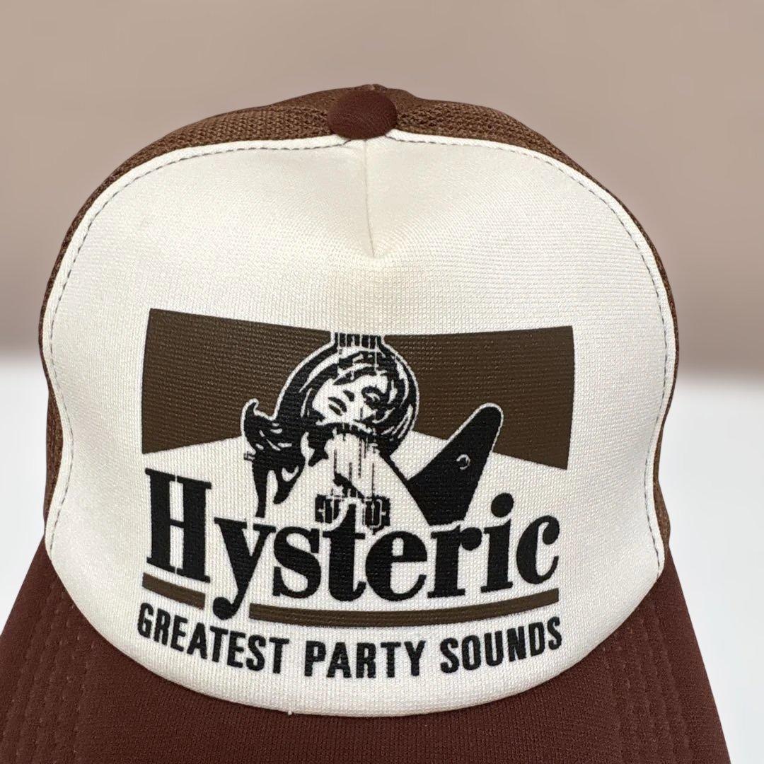 Hysteric Glamour ロゴ入りメッシュキャップブラウン