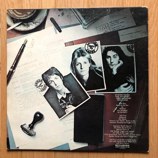 【LP】ウイングス『バンド・オン・ザ・ラン』ポール 名盤 d963y96