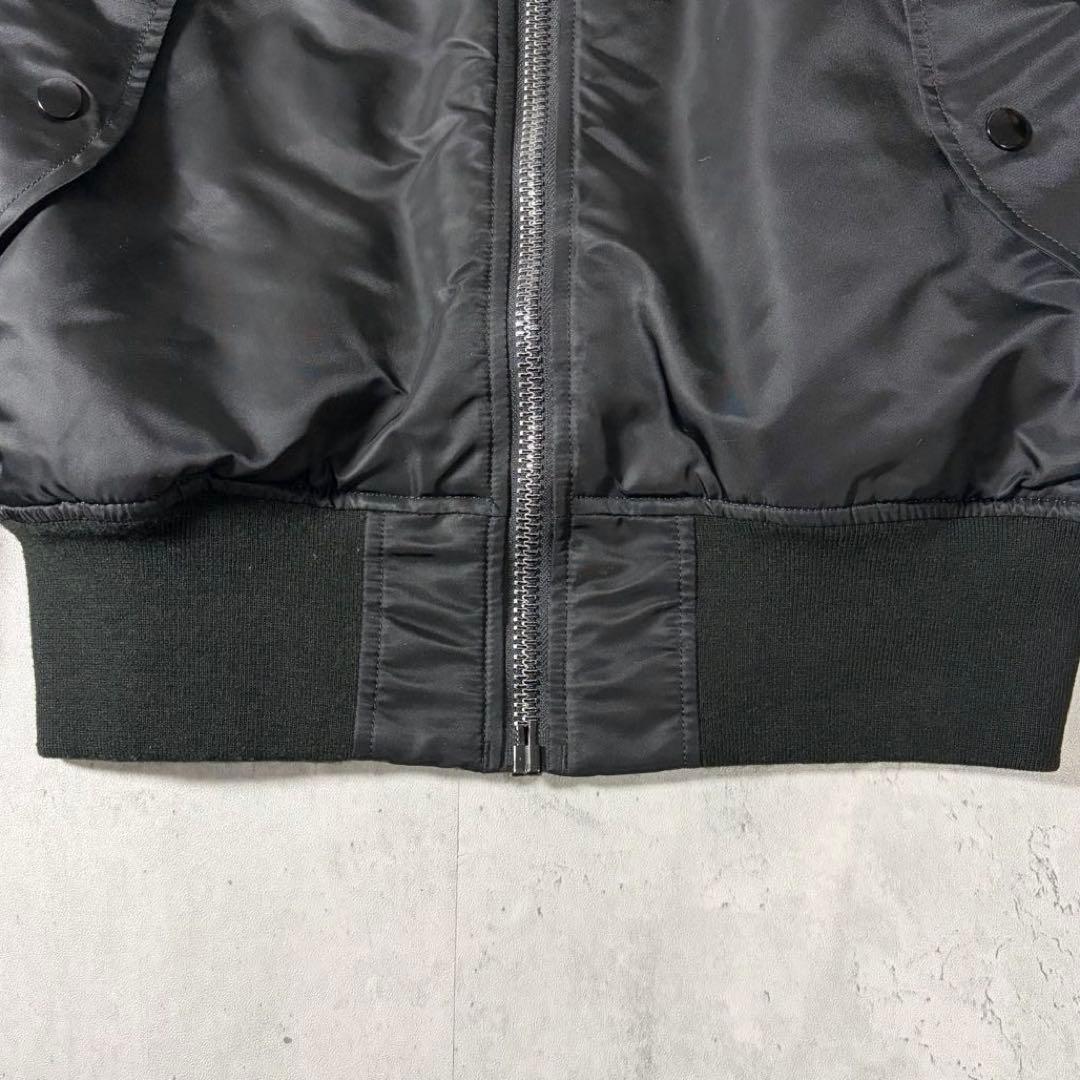 【美品】ALPHA アルファ MA-1 フライトジャケット 黒 y2k 短丈