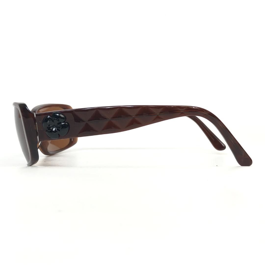 12F308 CHANEL シャネル 5111 カメリア サングラス ブラウン