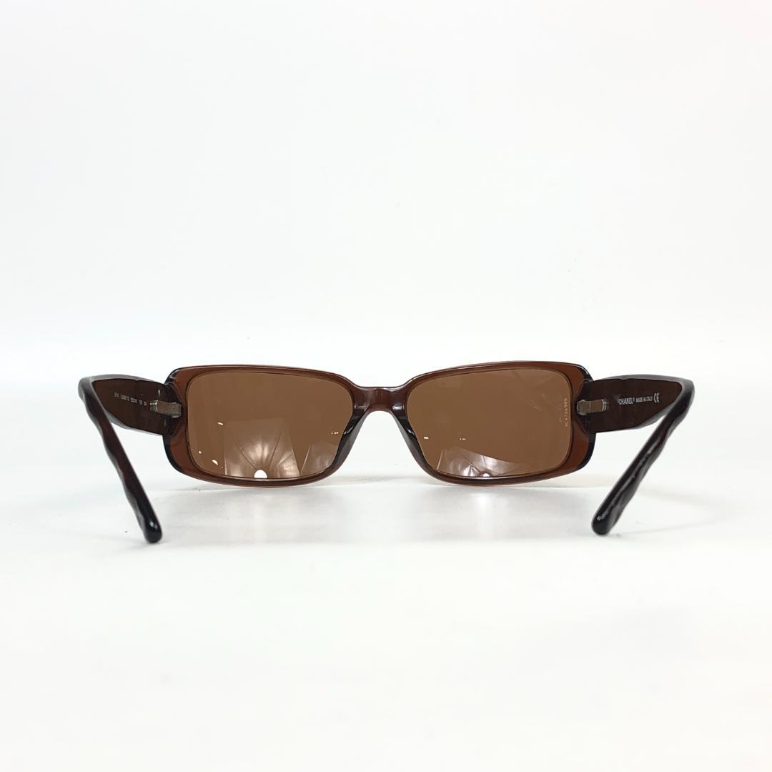 12F308 CHANEL シャネル 5111 カメリア サングラス ブラウン