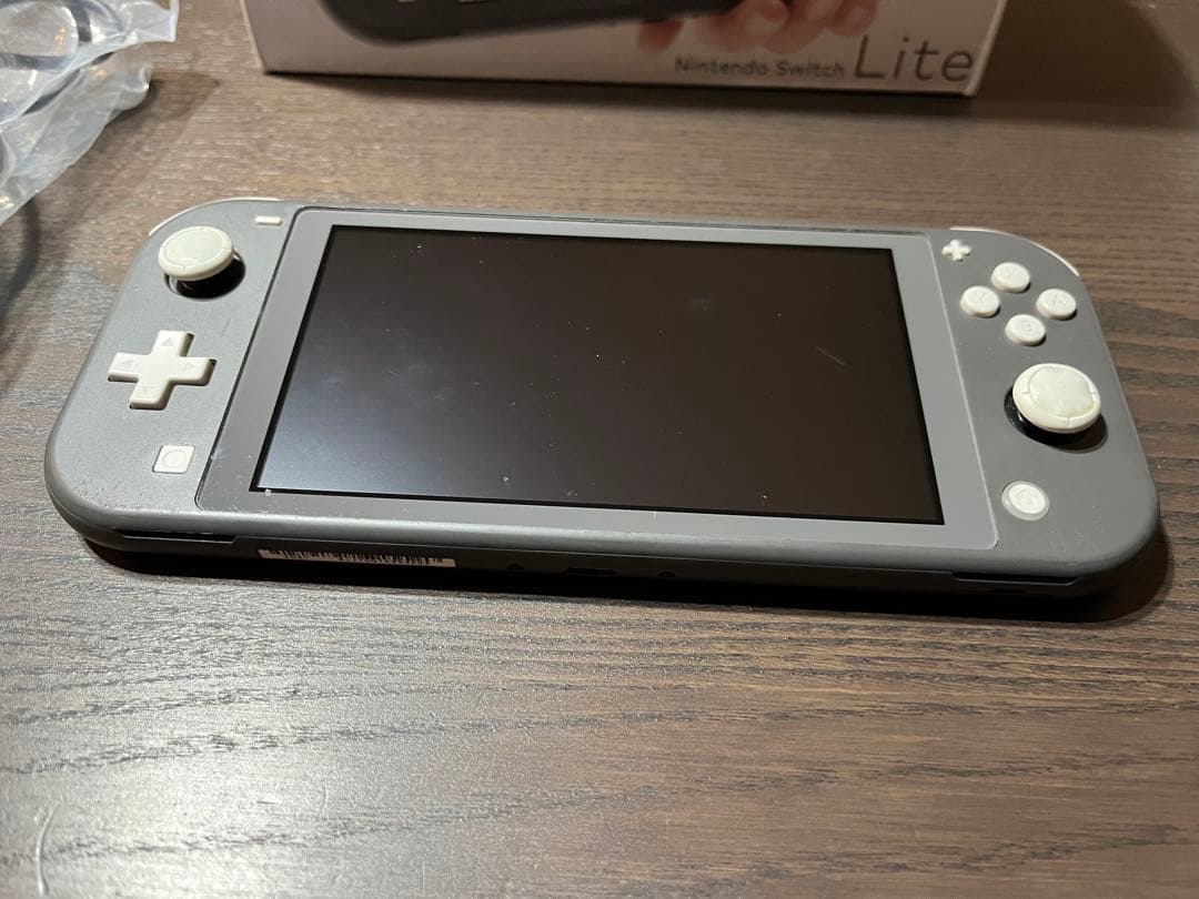 Nintendo Switch Lite グレー 本体　箱、充電器付