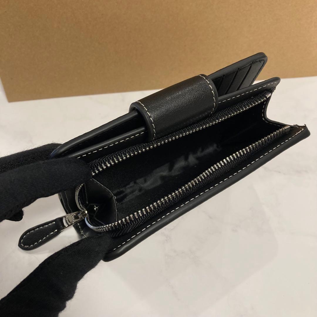 新品　COACH 財布　レディース シグネチャー ブラック ホワイト モノトーン
