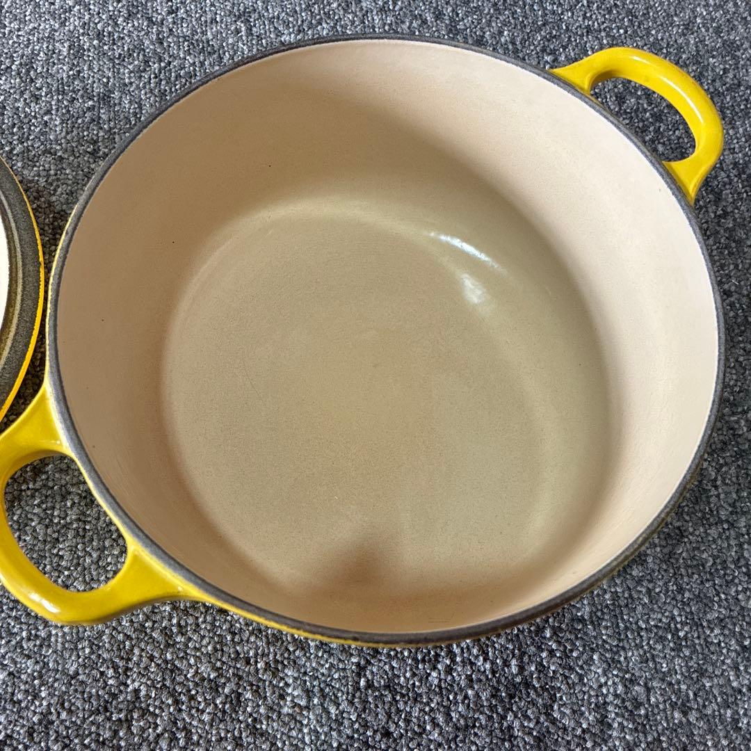 miffyLE CREUSET ココットロンド　イエロー 両手鍋 20