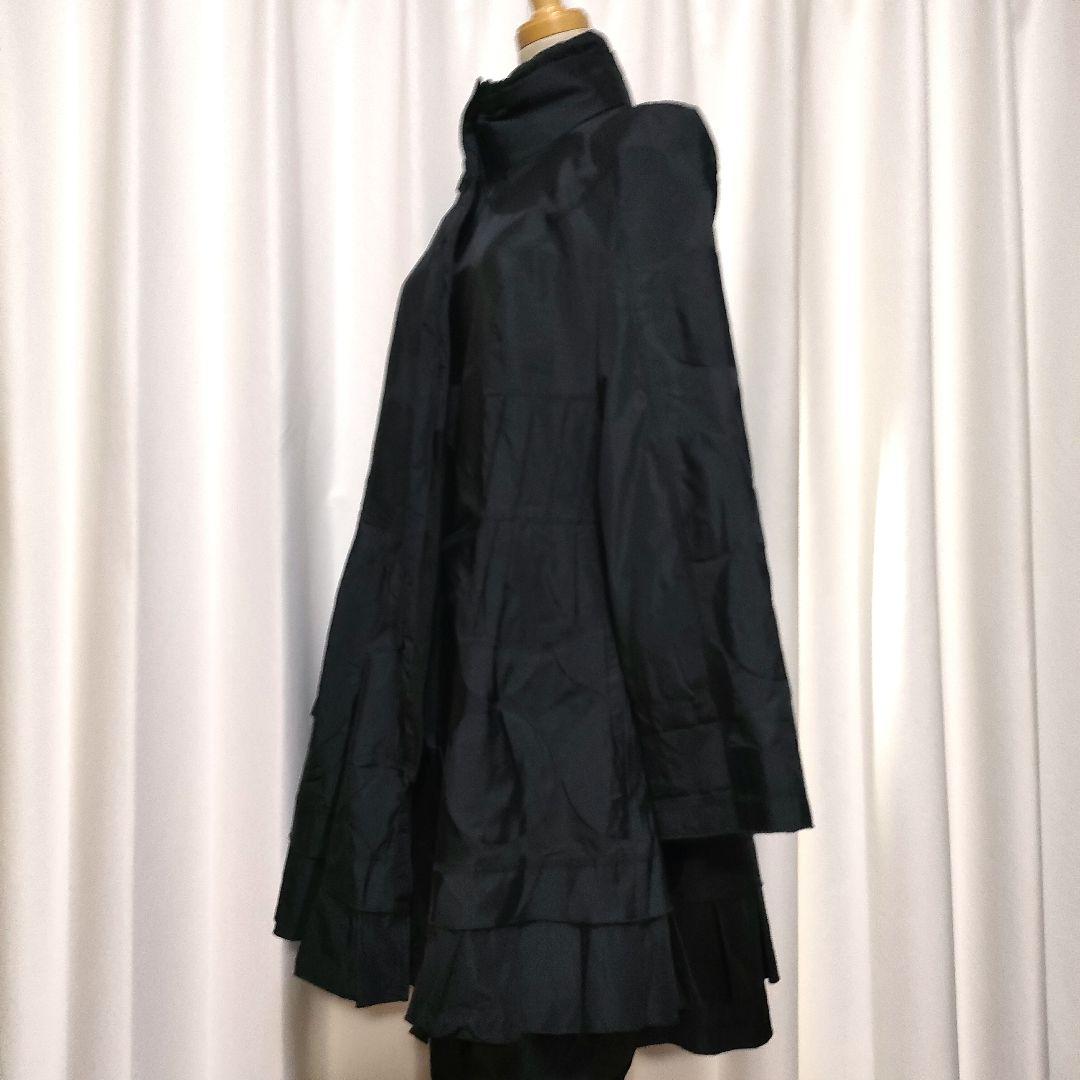 【美品】EIKO KONDO エイココンドウ ドット柄 フリルデザイン コート