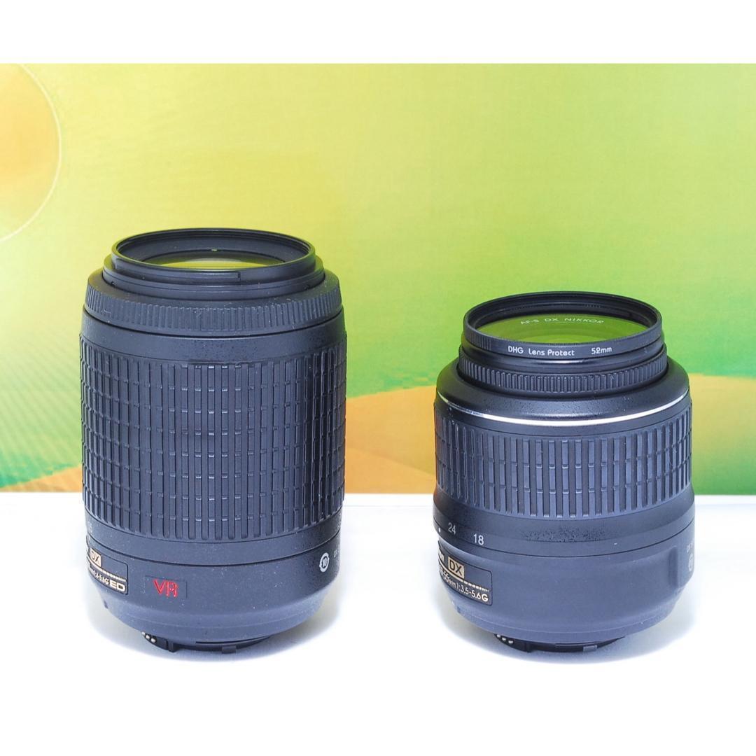 初心者おすすめ✨Nikon D3200 ダブルズーム スマホ転送OK 元箱付き
