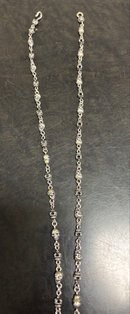 Justin Davis クロス×スカルチェーン セット 60cm