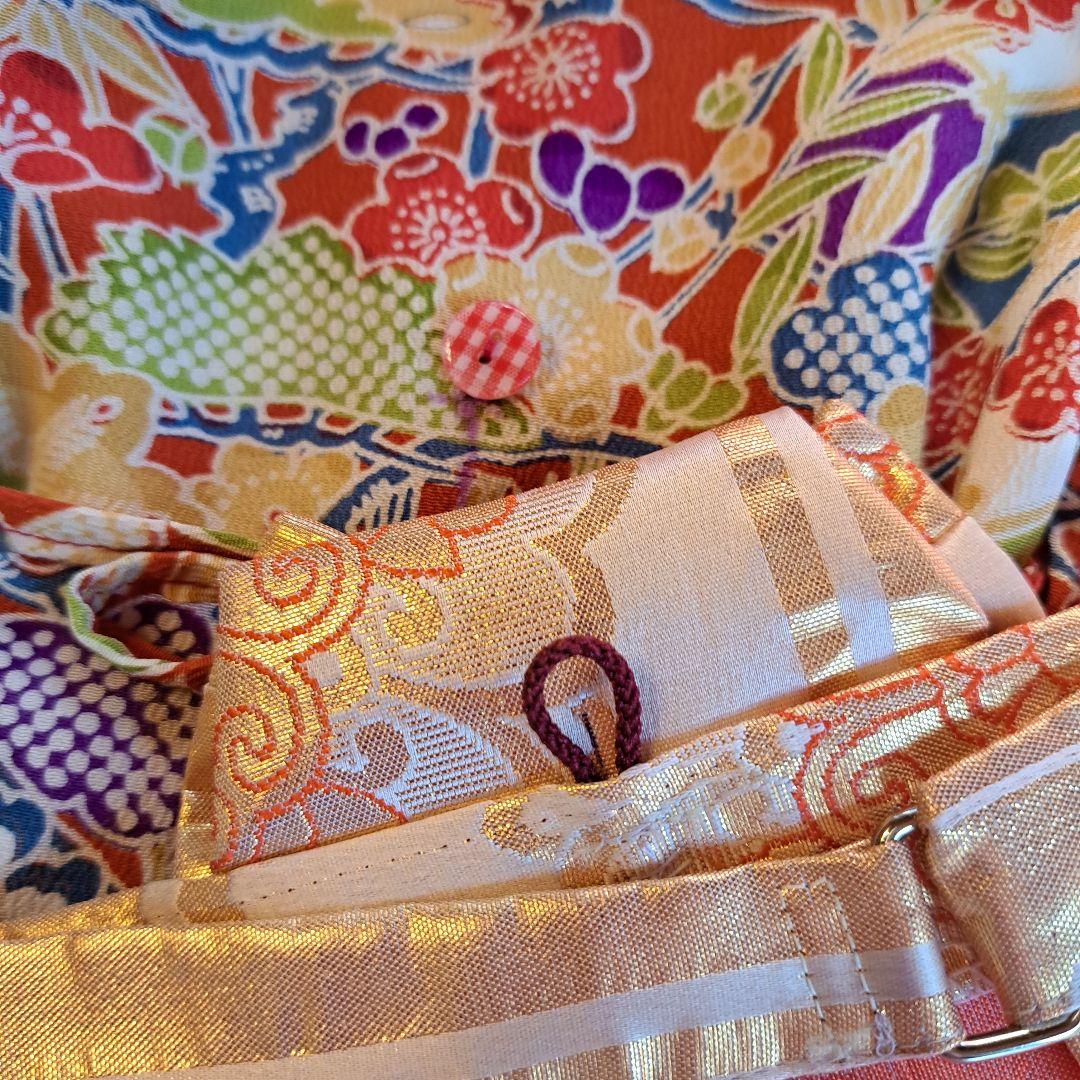 犬服　着物、袴セット女の子用　ハンドメイド