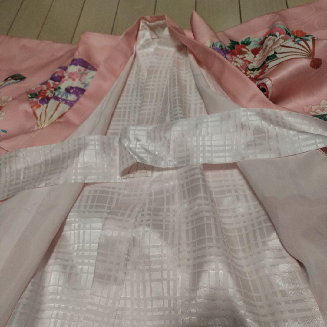 ❀女児 豪華、初参り お着物 牡丹 扇等々
