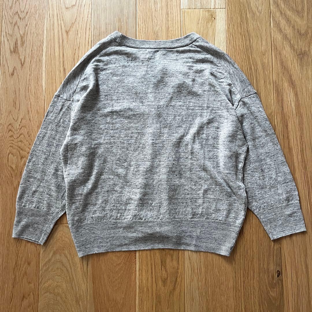 新品タグ付き【DOORS】『UVカット』リネンVネックショートカーディガン
