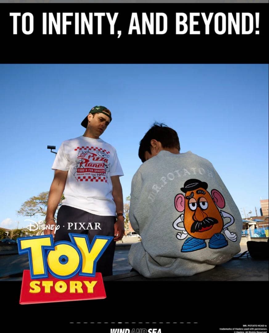 トップス TOY STORY x WDS CREWNECK SWEATSHIRT / M