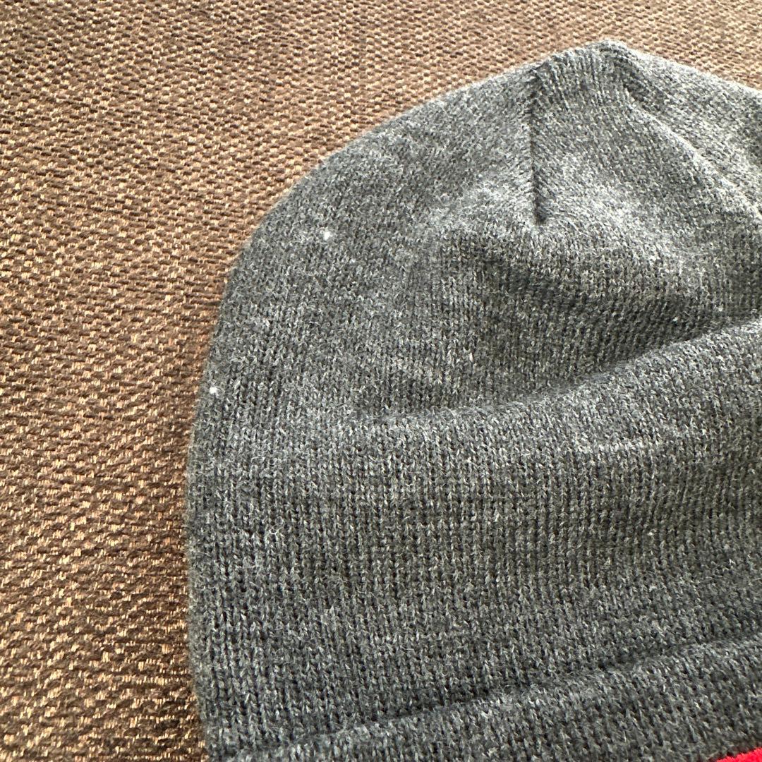 あSupreme☆ニットビーニー帽☆グレー☆未使用品☆正規保証！