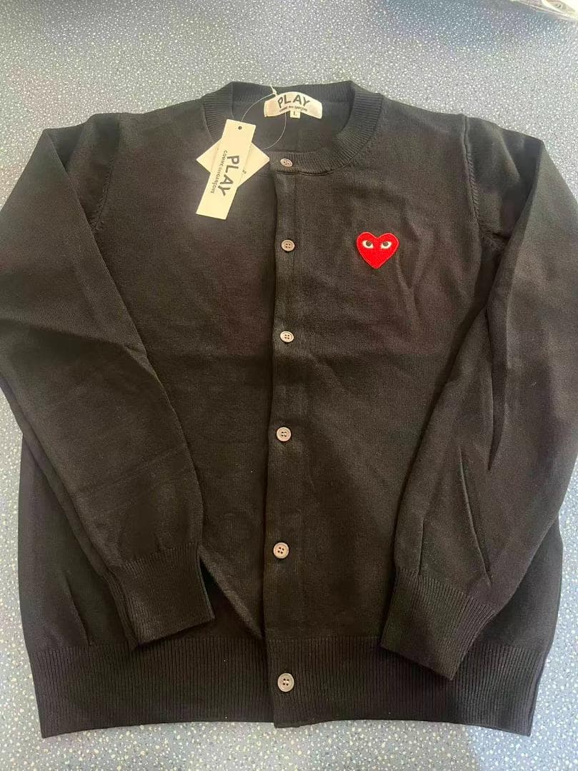 PLAY COMME des GARCONS カーディガンM-XL#7 黑