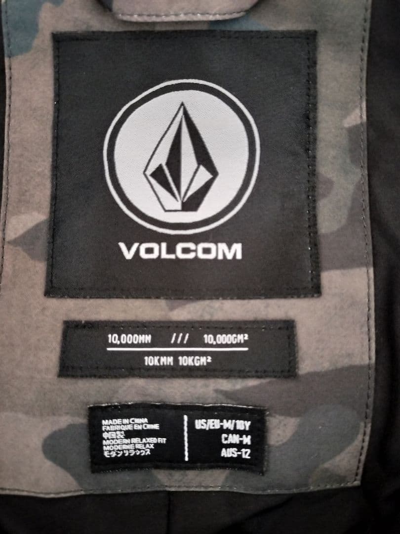 Volcom 140cmキッズMスキー,スノーボードウェア ビブパンツ　ボルコム