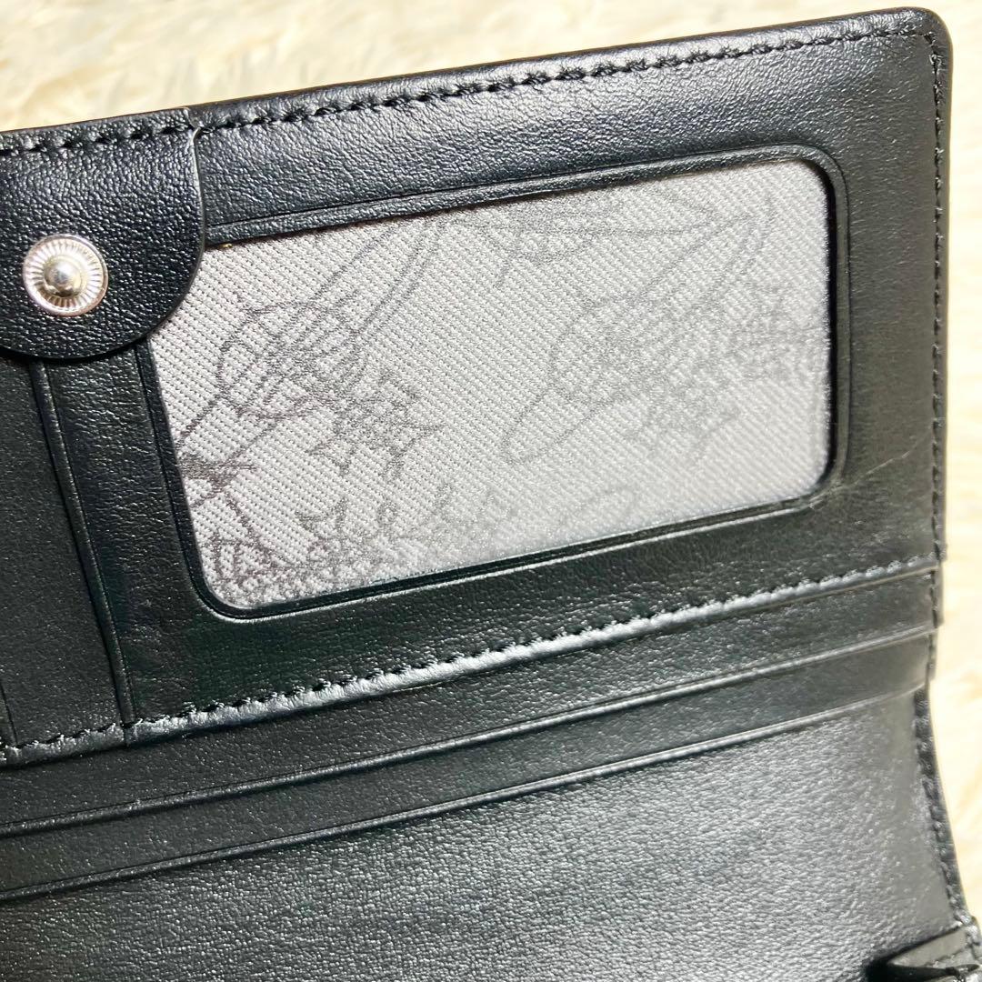 【未使用級】 ヴィヴィアン 折り財布 オーブ チェック フラップ