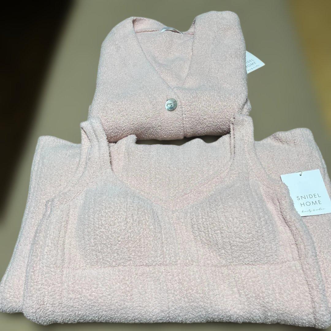 新品✨SNIDEL  カーディガン×タンクワンピースSET ピンク