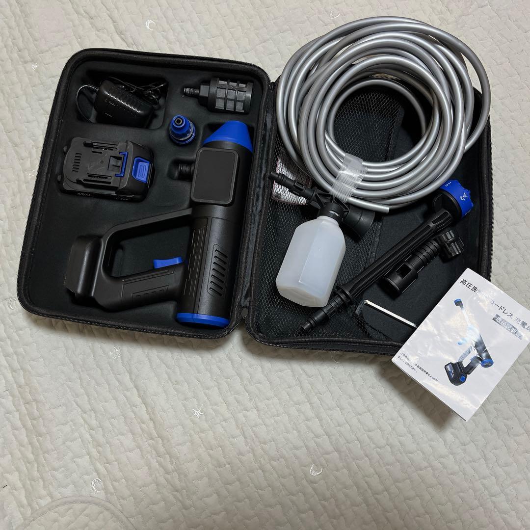 水圧洗浄機 充電式 6in1噴射モード15000mAh大容量バッテリー