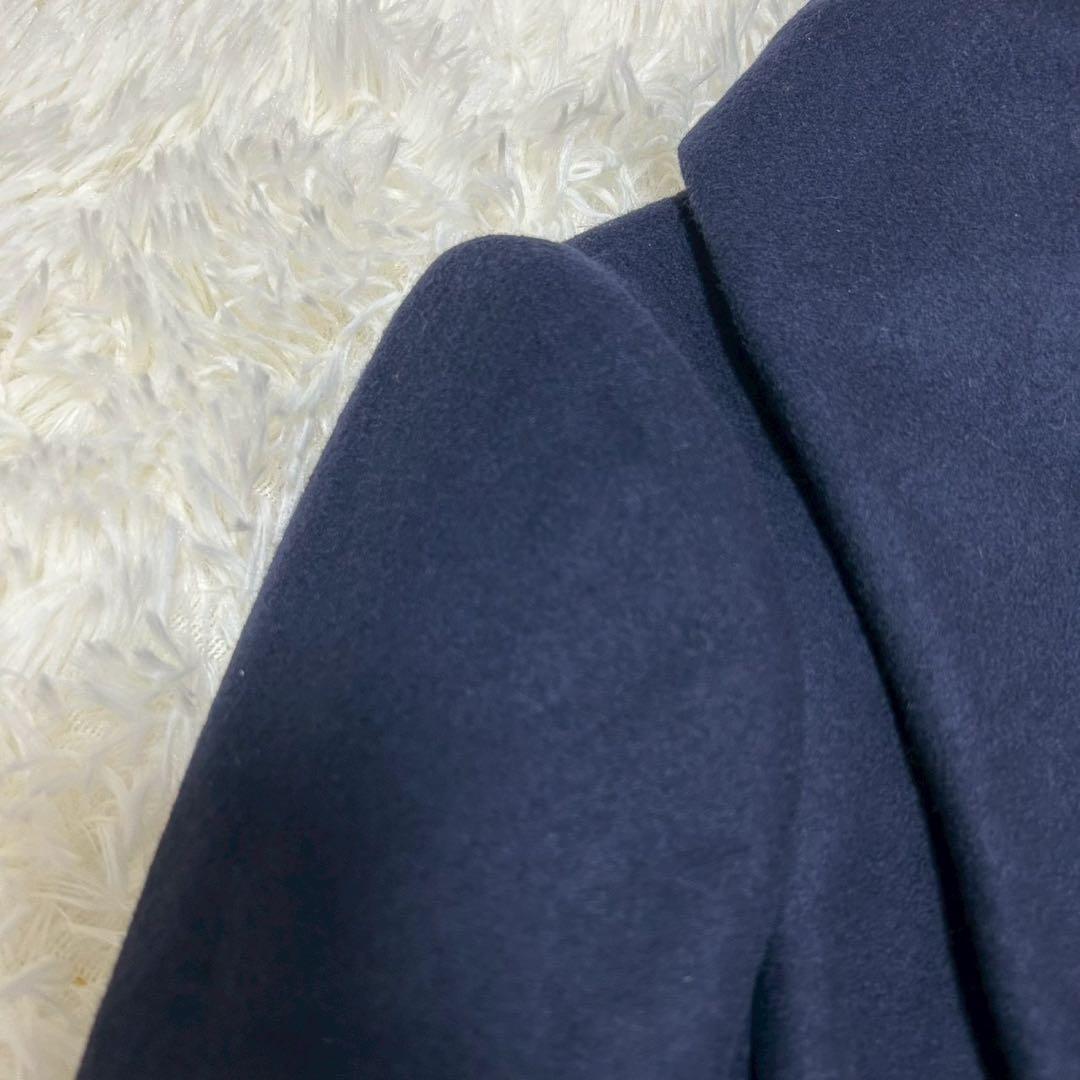 【ALEXANDER McQUEEN】 紺 フレアコート 金ボタン 40 伊製