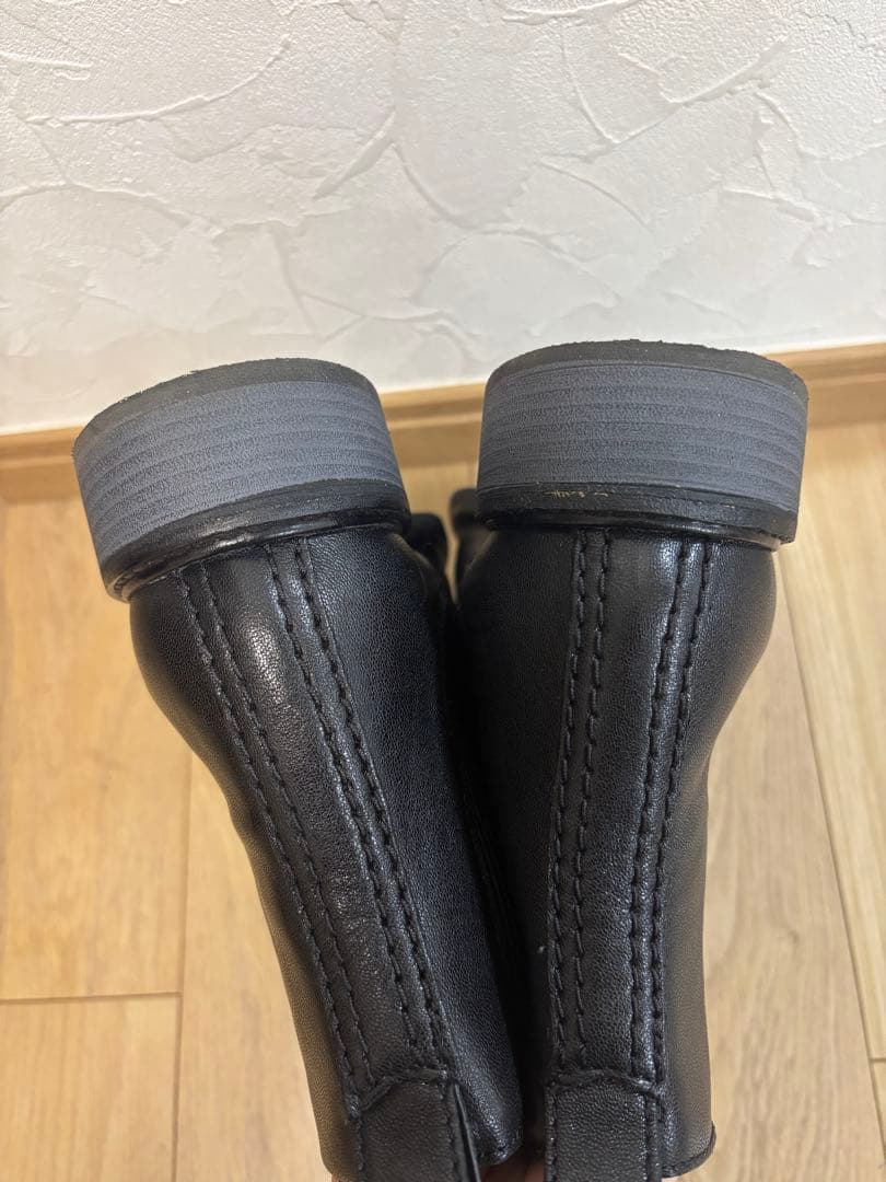 今月末まで出品 クラークスClarks ブラックレザー サイドゴアブーツ25cm
