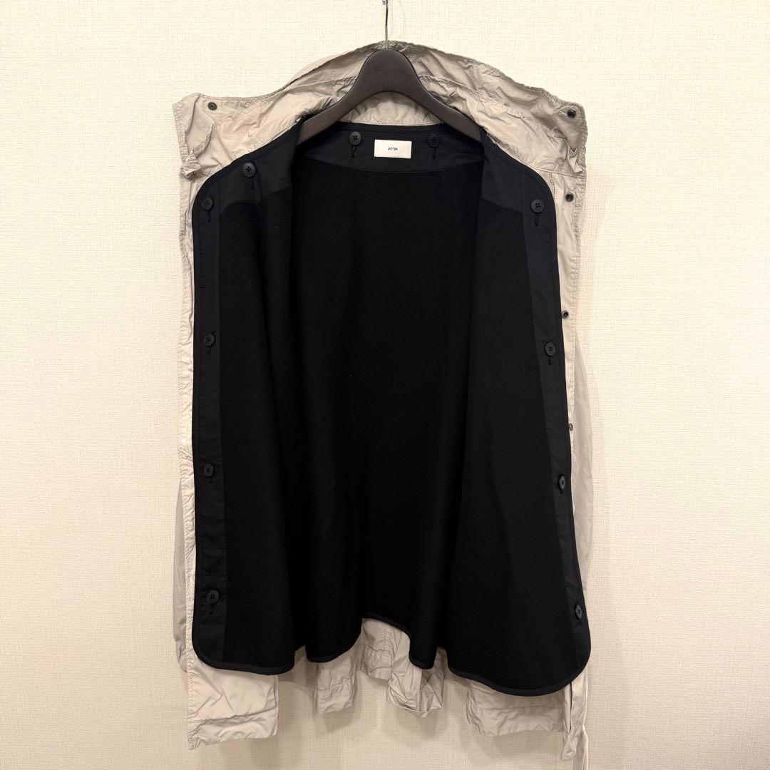 【３シーズン対応】新品 ATON 定番ショートモッズコート 06 白