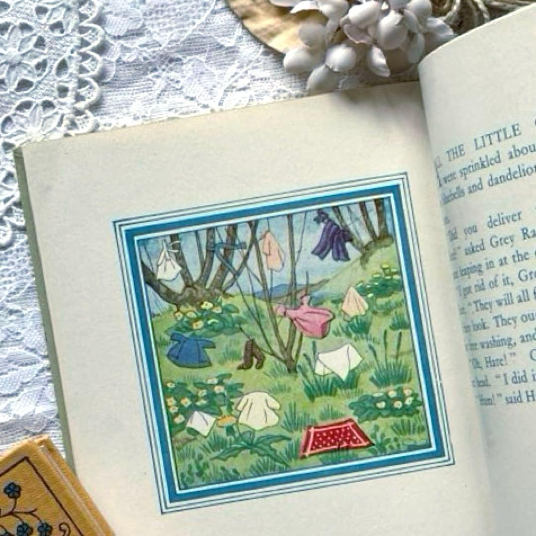 RV39 洋書古書 イギリスヴィンテージ絵本 リトルグレイラビット ①