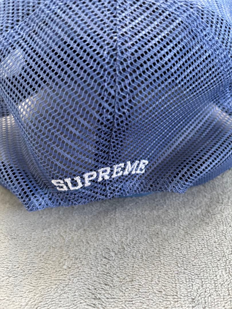 SUPREME メッシュキャップ 青 supreme