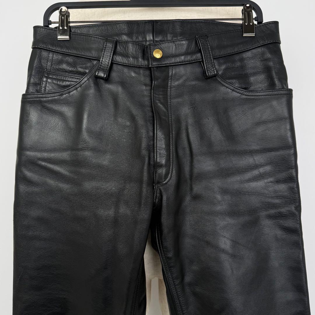 80s 90s USA製 w34 TALON 牛革 レザーパンツ vintage