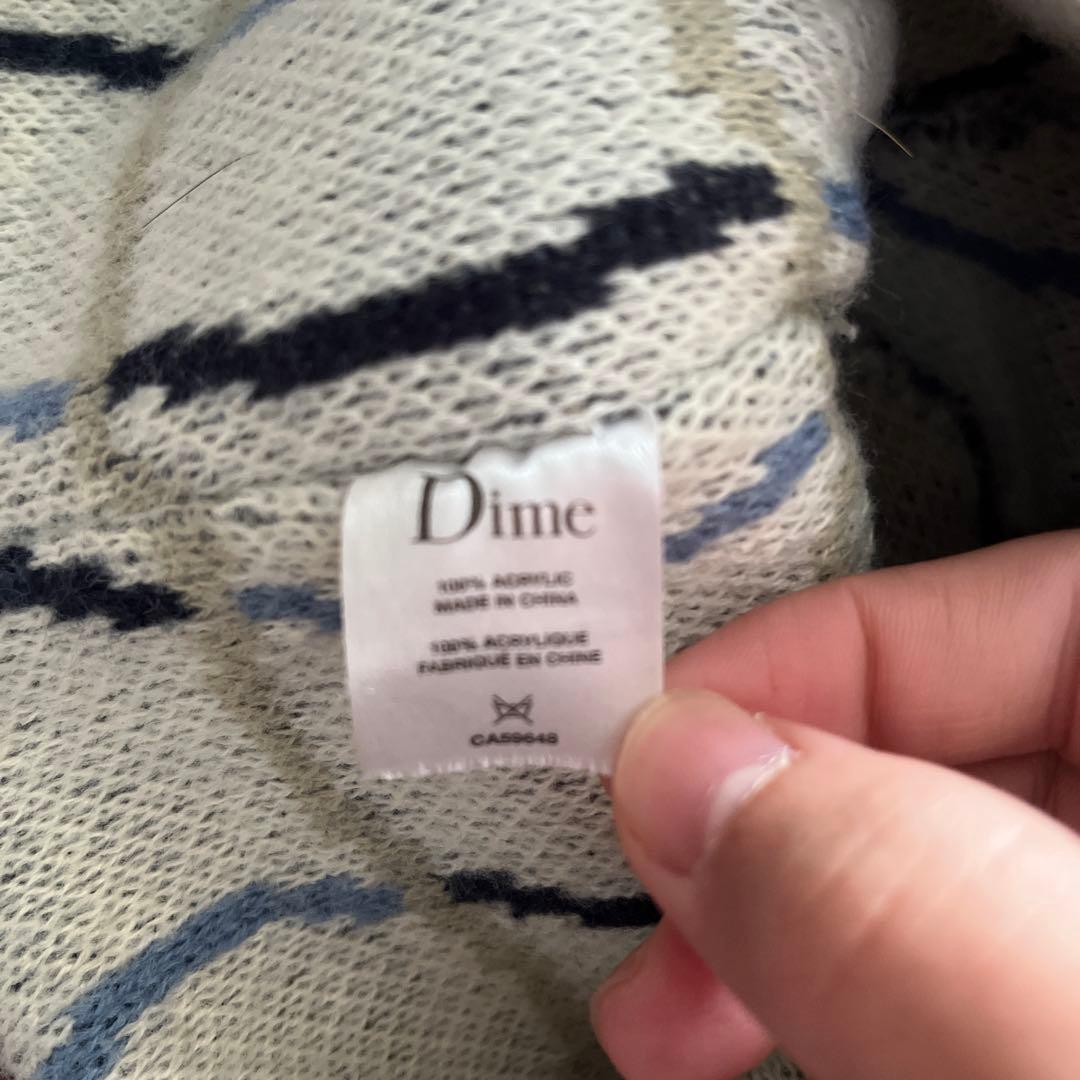 （美品）Dime ストライプニット帽