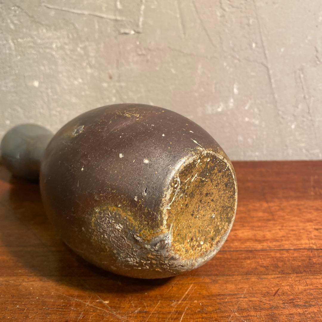備前焼 瓢箪型徳利 一輪挿し 花器 酒器 骨董品 時代物 インテリア