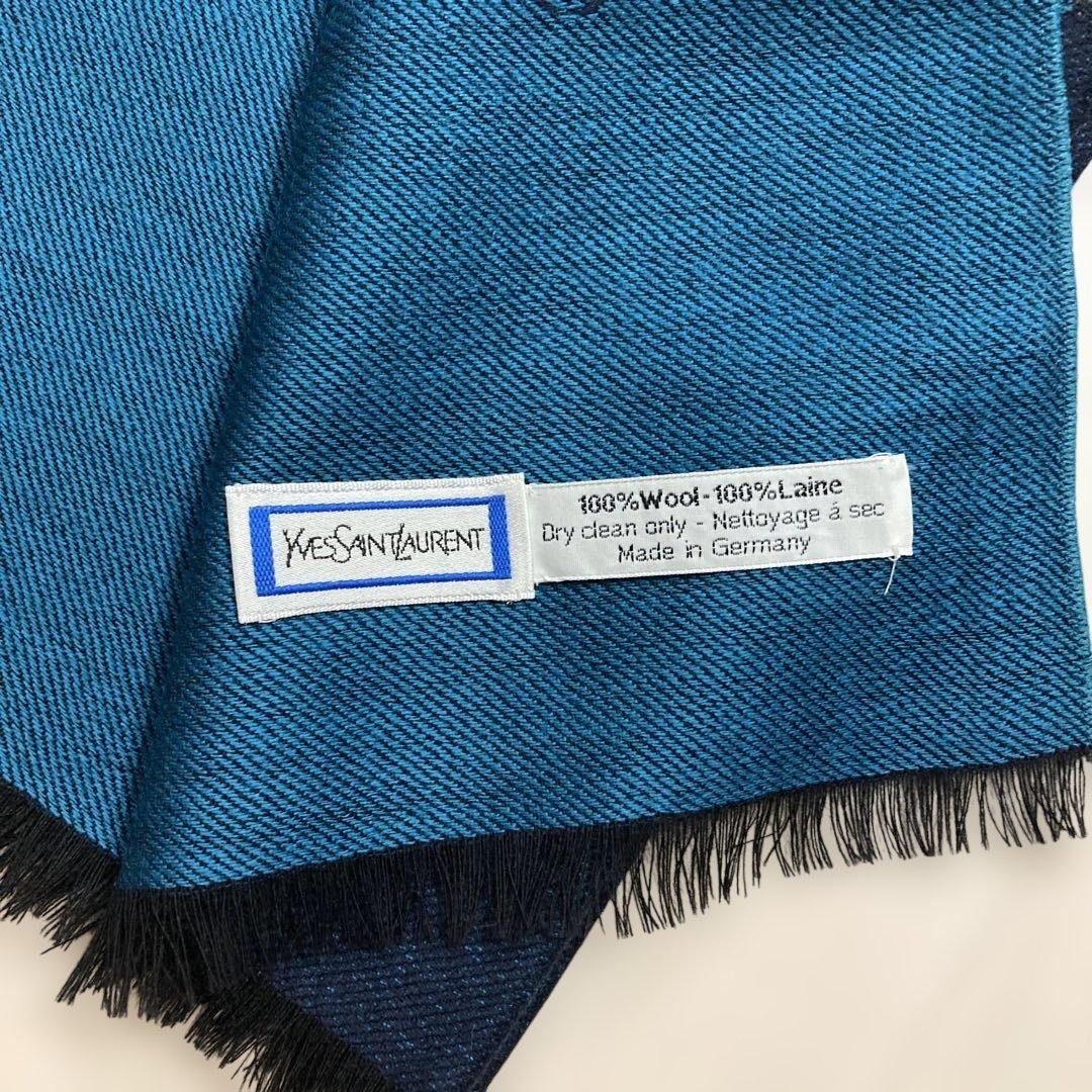 イブサンローラン　wool マフラー