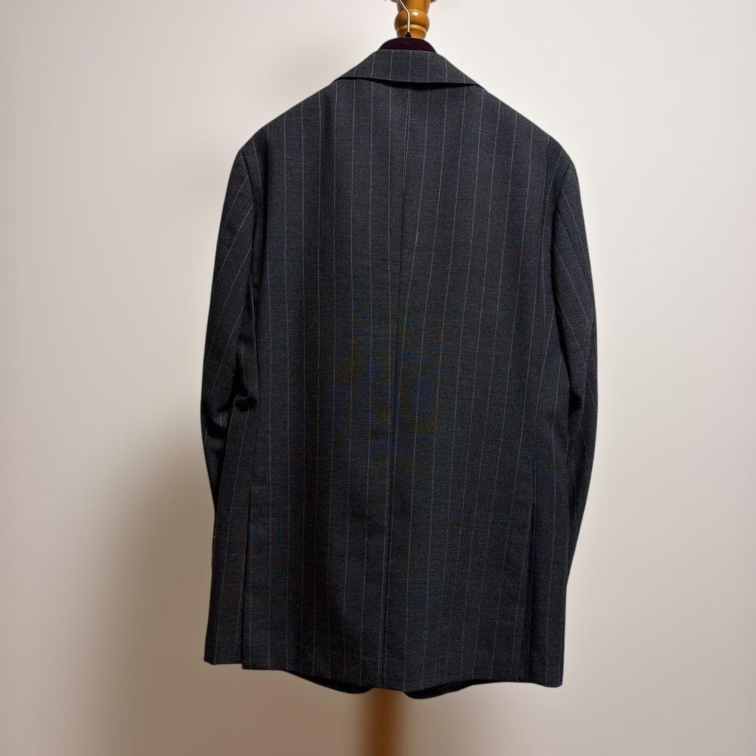 RING JACKET ✖️guji ダークグレー ストライプ スーツ50