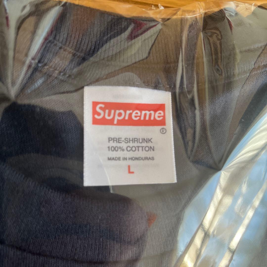 トップス Navy L Supreme Arabic Box Logo Tee
