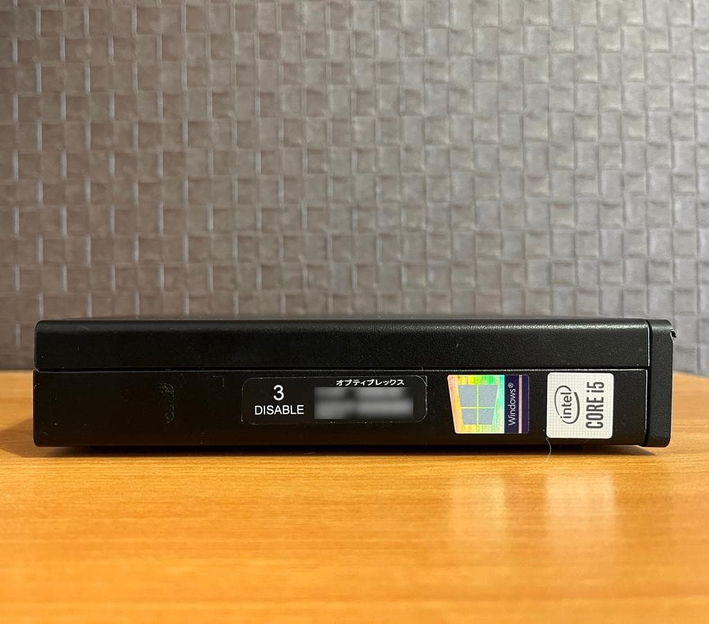 ミニPC OptiPlex 7080 Core i5-10500T 8GB/256GB