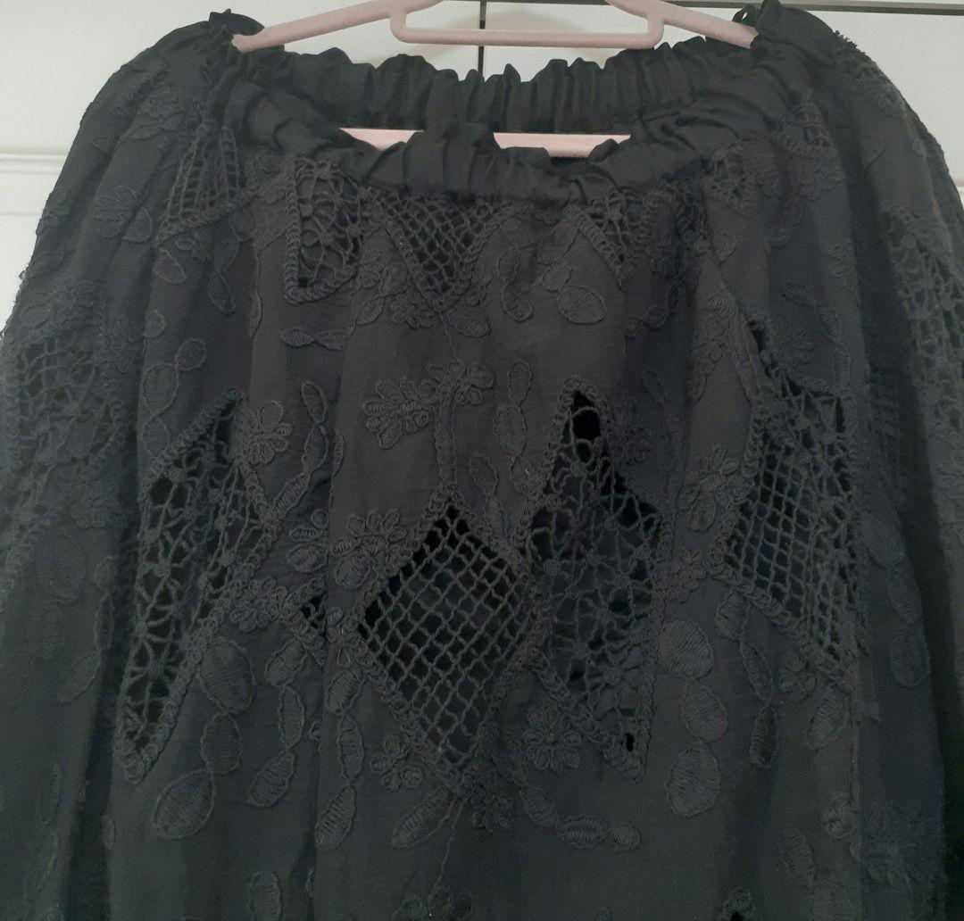 完売品《natural by clip》人気のカットワークレーススカート
