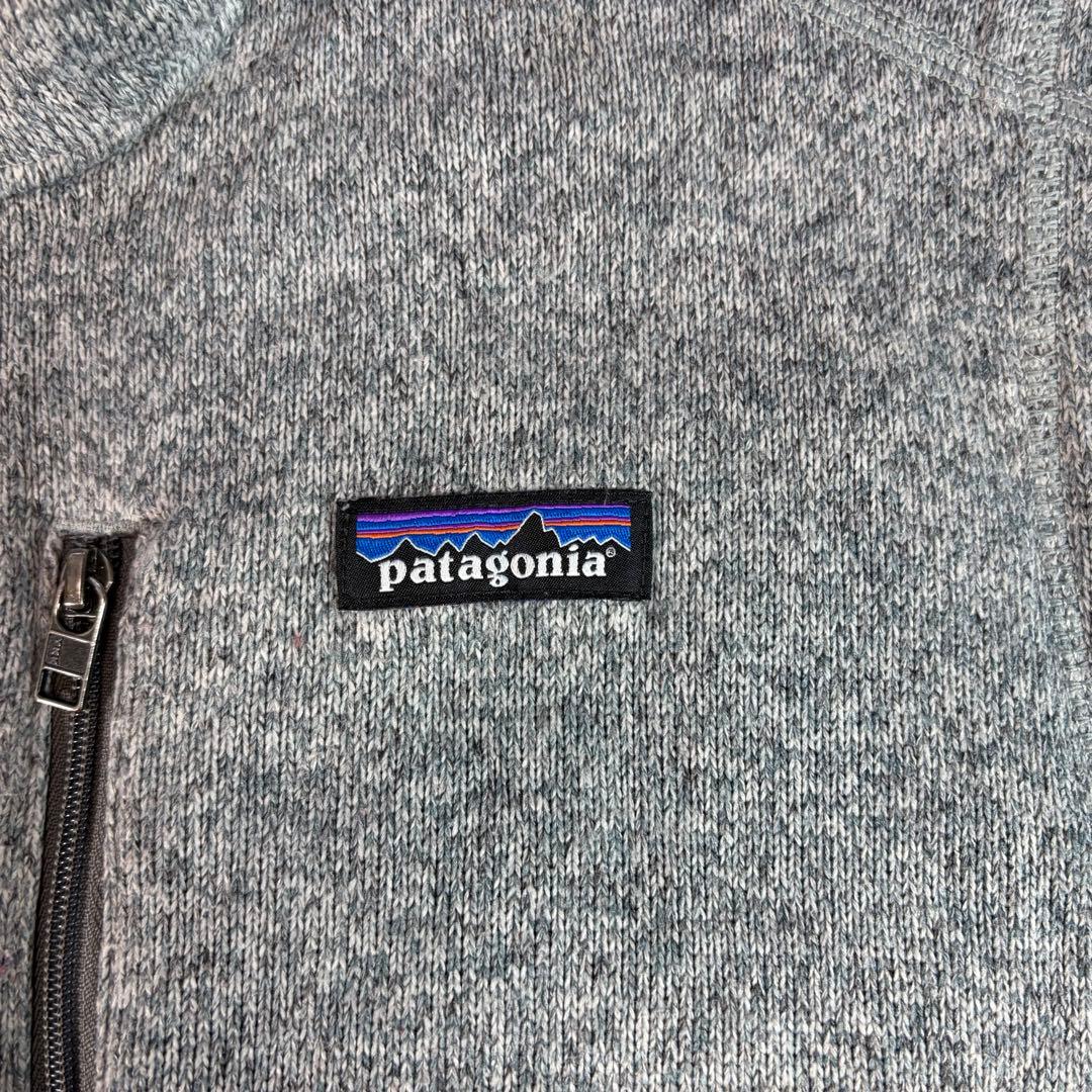 【企業ロゴ】パタゴニア ベターセーターベスト XL 希少 刺繍 グレー 美品