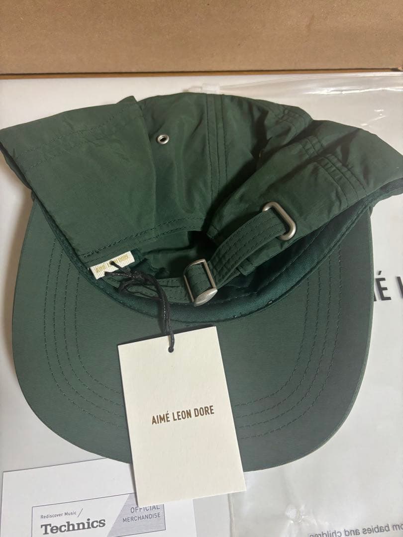 2026 ALD / Technics Nylon Logo Hat グリーン