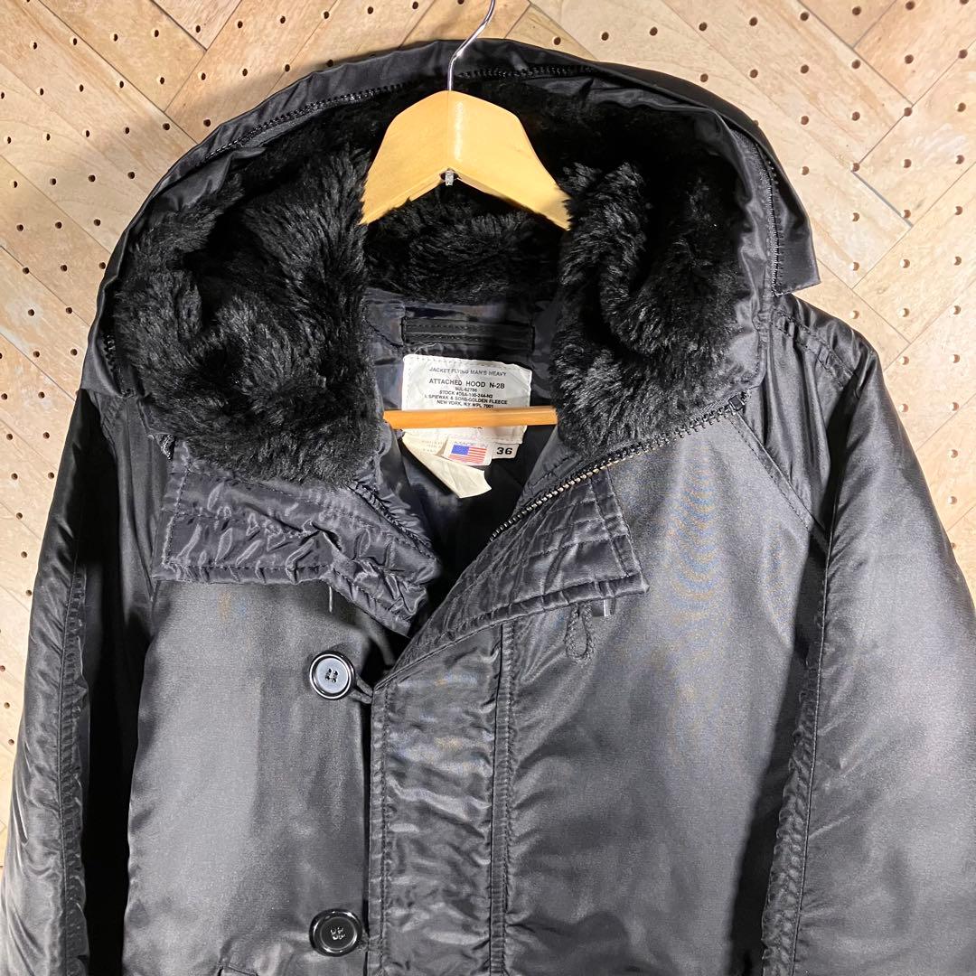 美品 SPIEWAK N-2B USA製 YKK 黒 フライトジャケット L相当