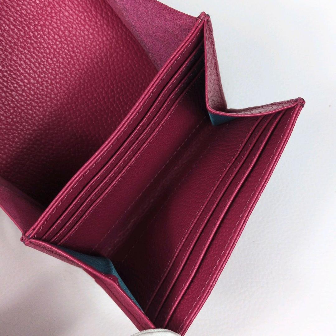 ATAO アタオ ロトロ ウォレット 二つ折り財布 マゼンタ