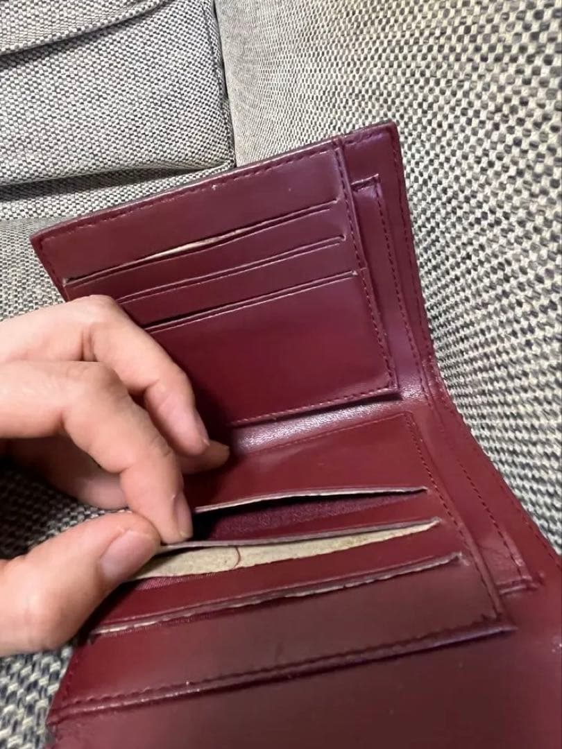 y*）様 【ジャンク品】CHANEL Vステッチ　三つ折り財布