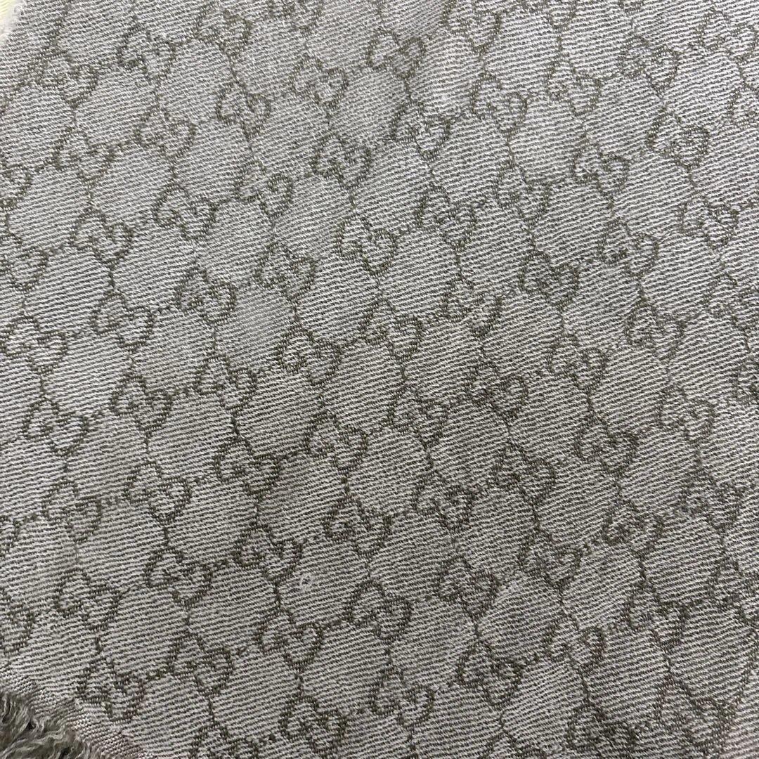 【美品】グッチ　GUCCI マフラー　ストール　GGロゴ　ウール