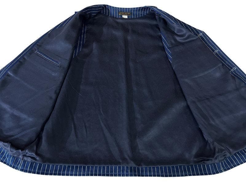 42 XL 美品 ウエストライド ダック インディゴ染め ウォバッシュ ベスト