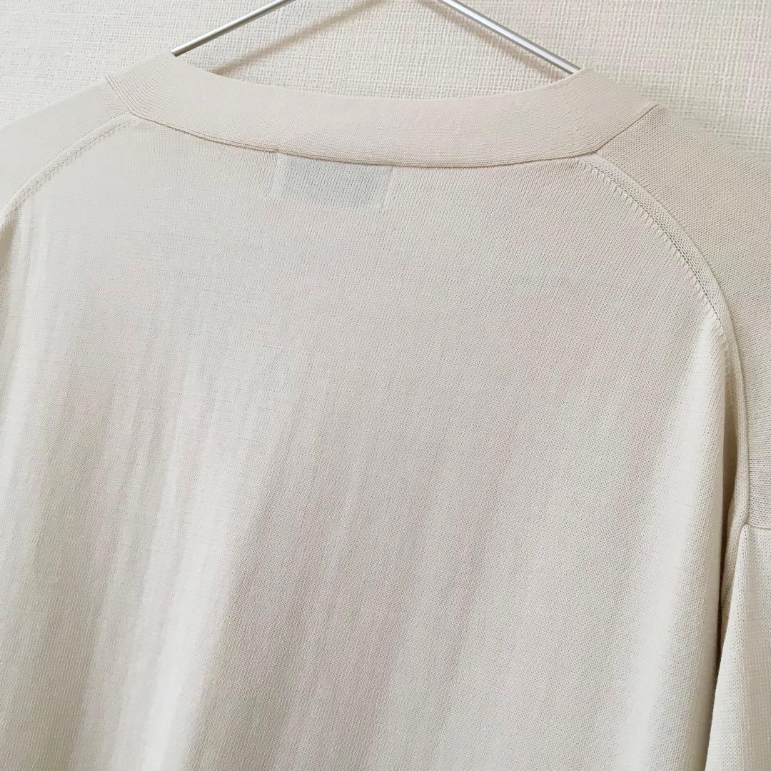 スローブイエナ　SLOBE IENA　アイスコットン　Vネックカーディガン