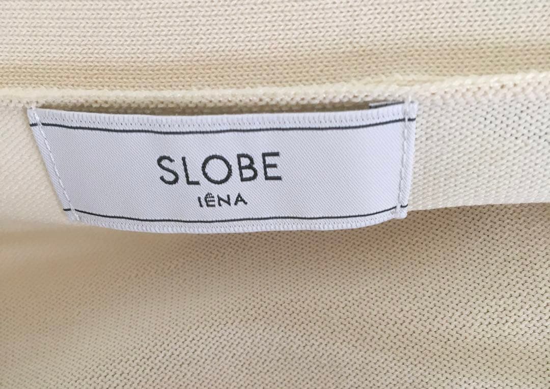 スローブイエナ　SLOBE IENA　アイスコットン　Vネックカーディガン