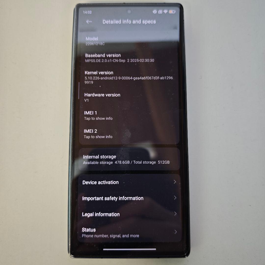 スマートフォン本体 xiaomi mix fold2