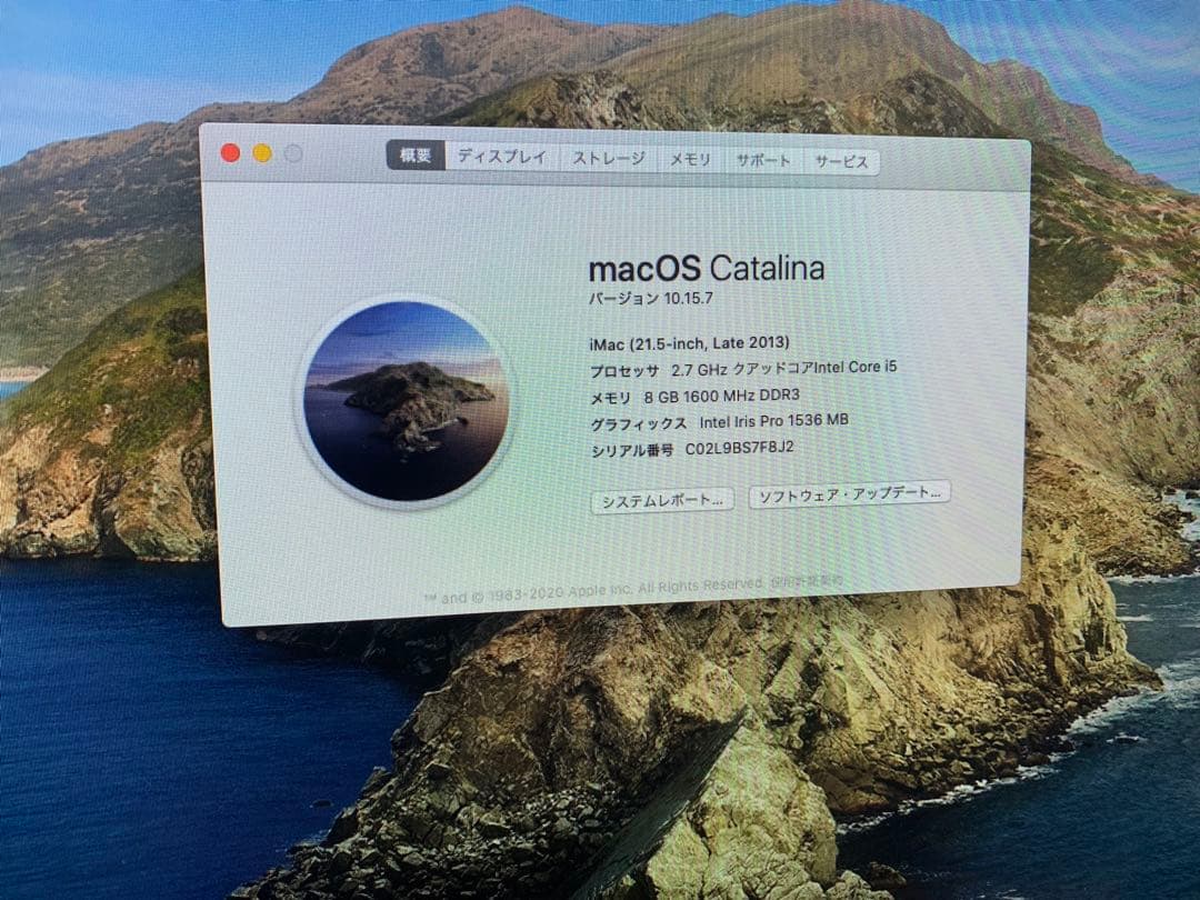 iMac 21.5インチ Late 2013 (ジャンク)